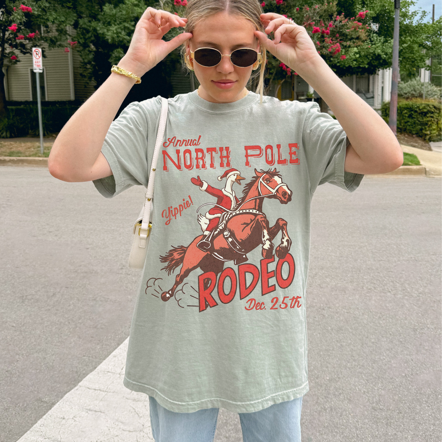 Silly Goose North Pole Rodeo Shirt