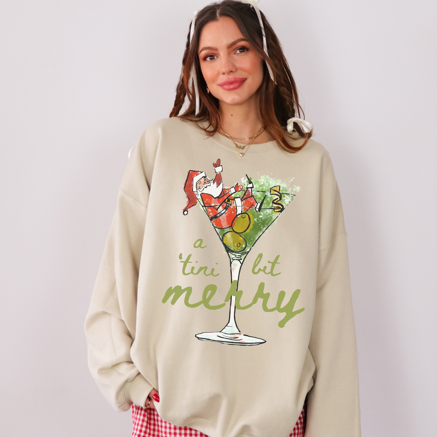 A 'Tini Bit Merry Sweatshirt