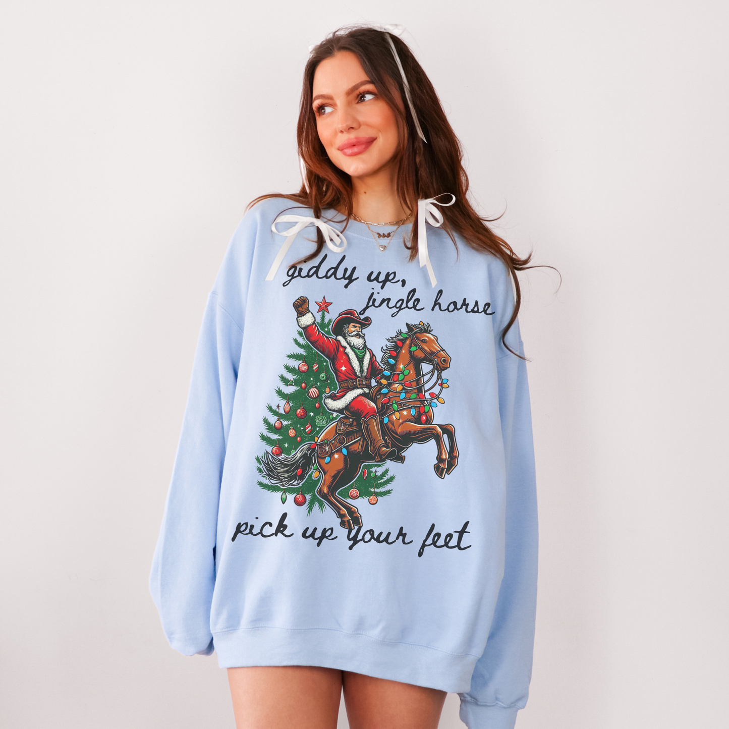 Giddy Up Jingle Horse Sweatshirt