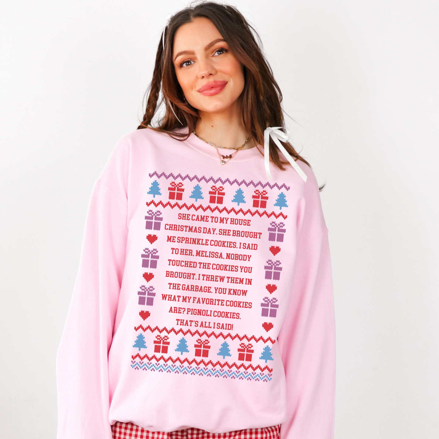 She Brought Me Sprinkle Cookies Ugly Christmas Sweater