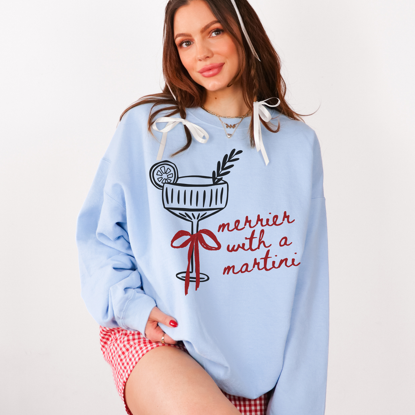 Merrier With A Martini Sweatshirt