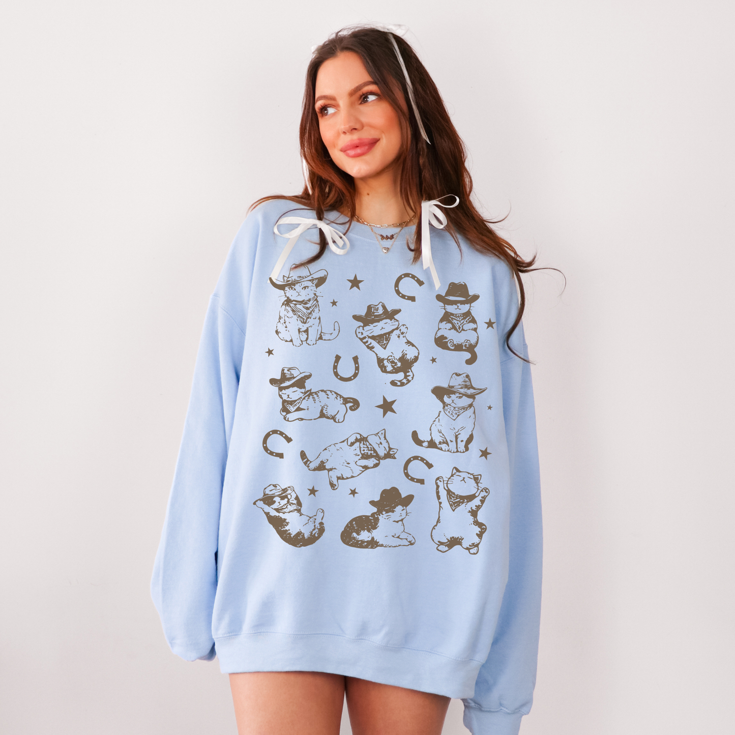 Western Cowboy Cat Sweatshirt