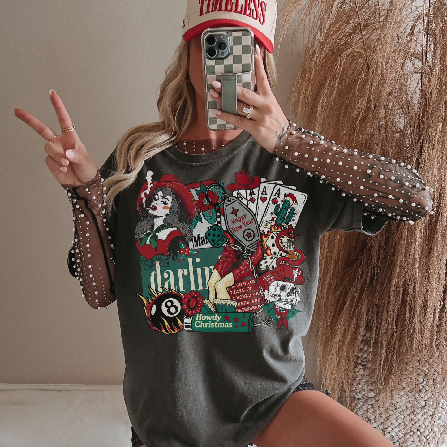 Cowgirl Christmas Collage Shirt