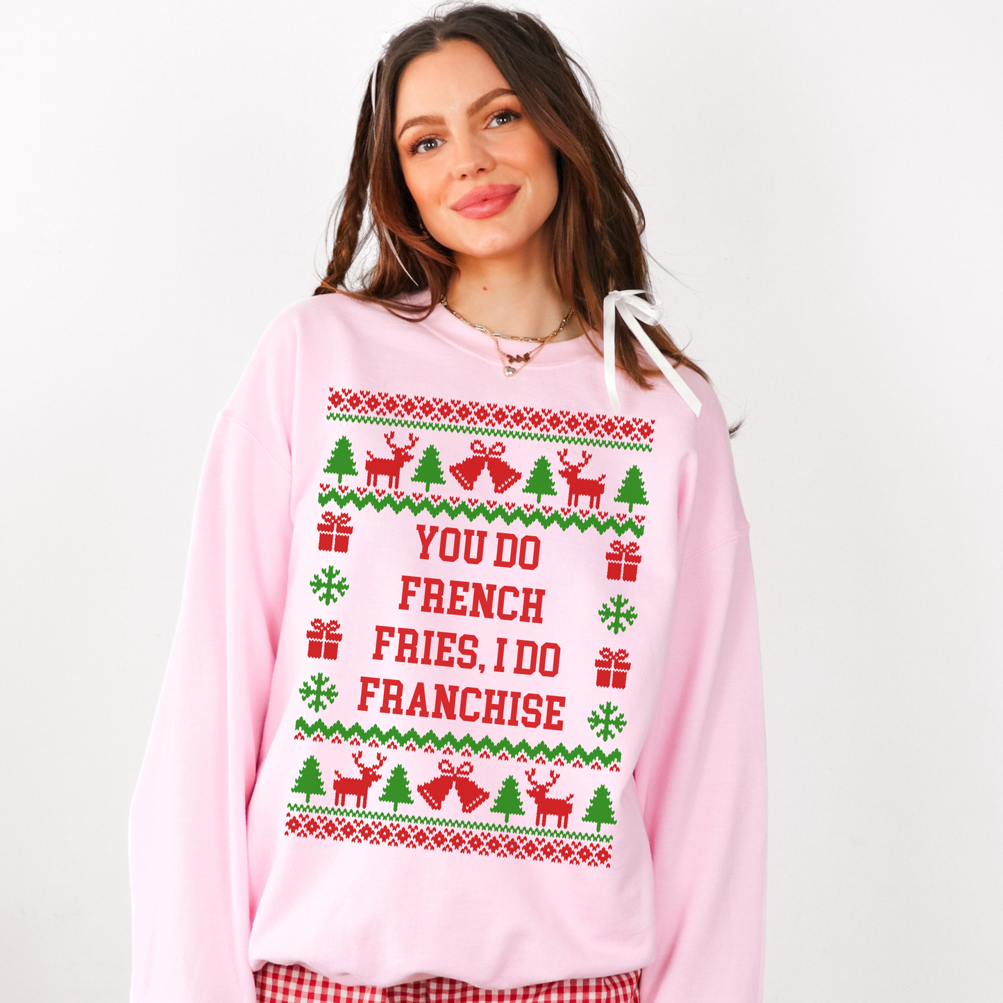 You Do French Fries I Do Franchise Ugly Christmas Sweater