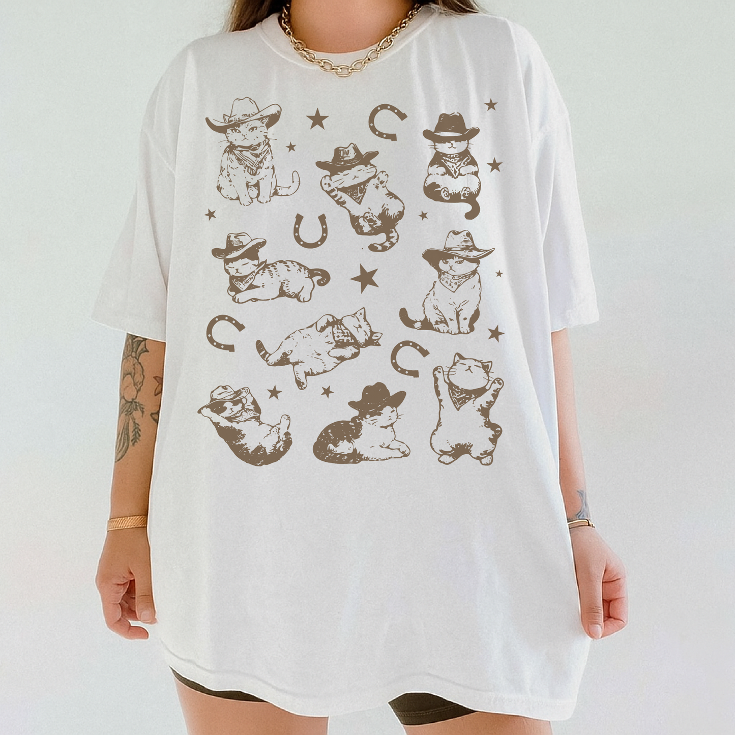 Western Cowboy Cat Shirt