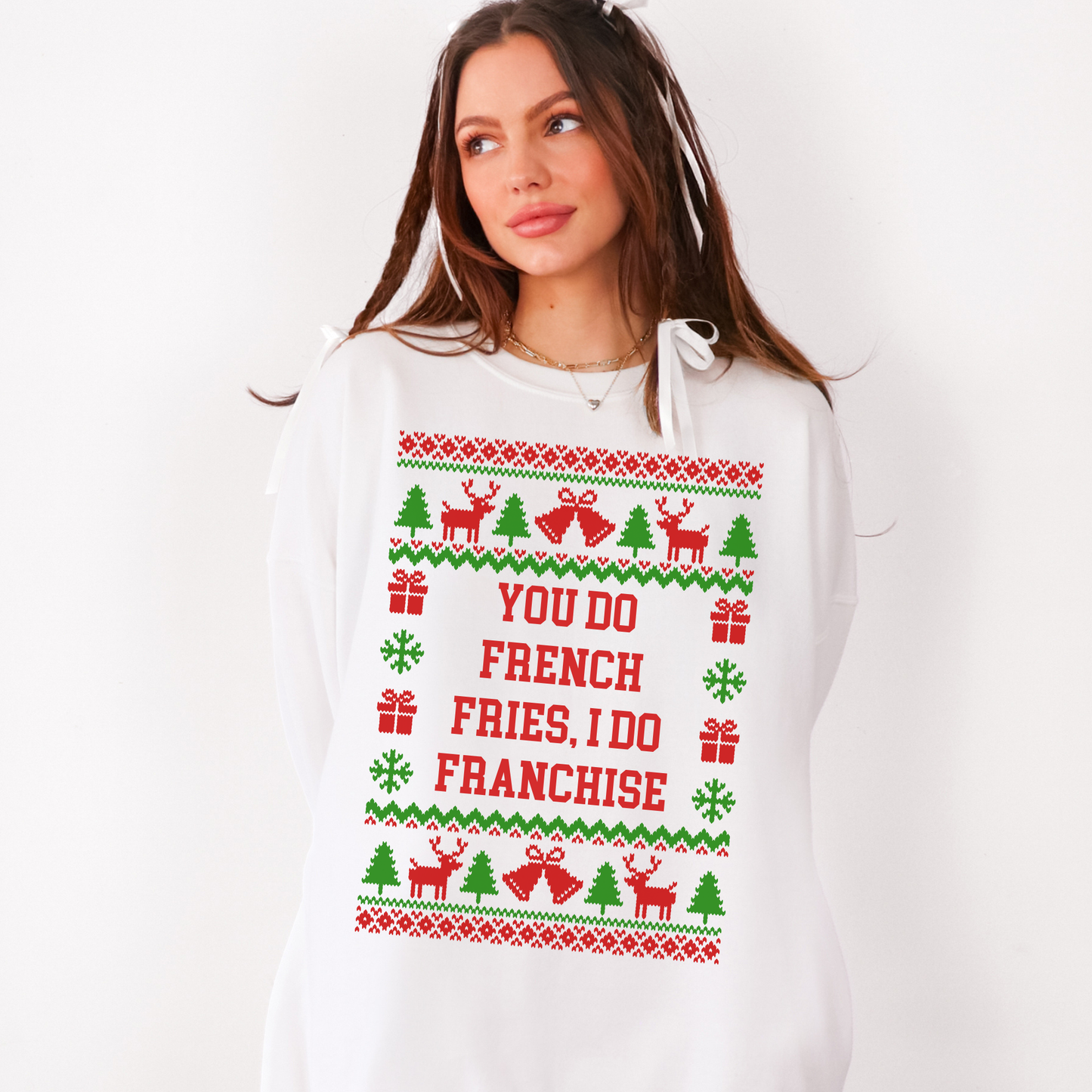 You Do French Fries I Do Franchise Ugly Christmas Sweater