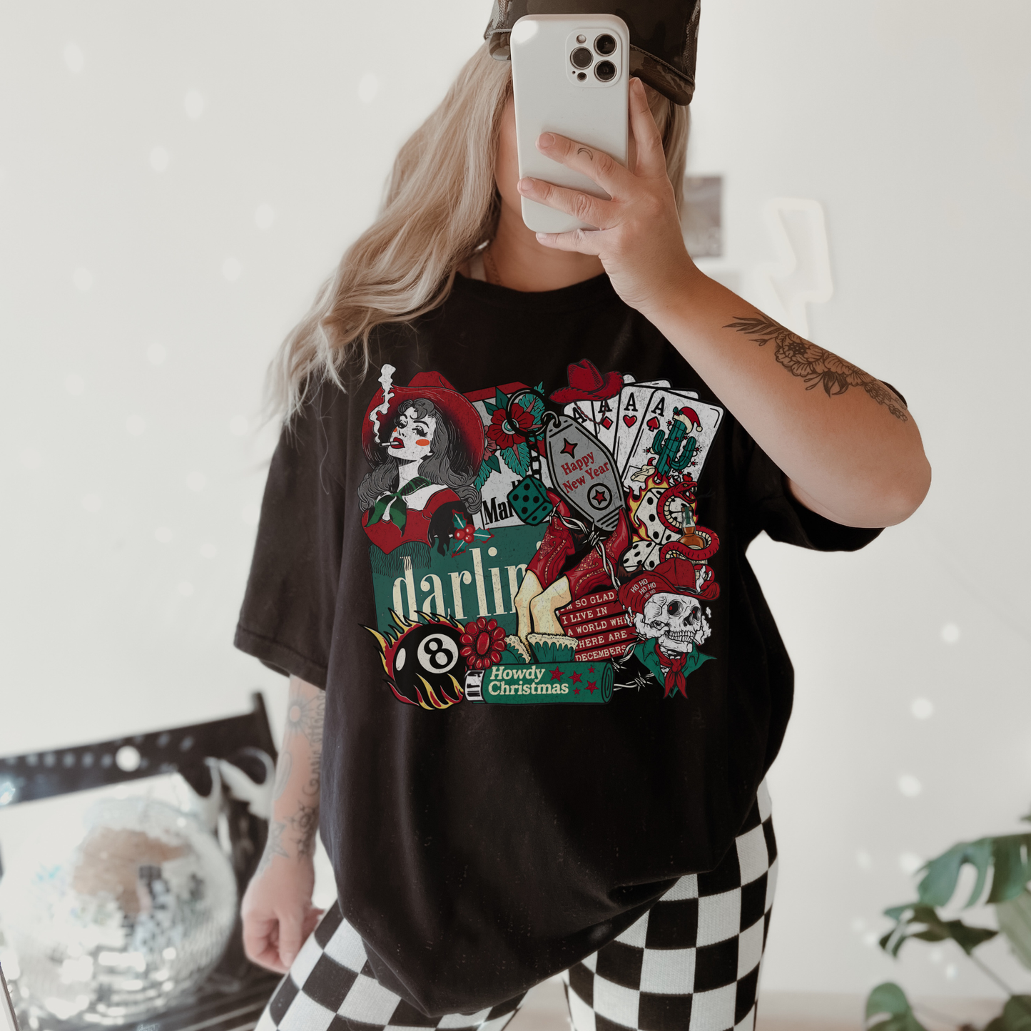 Cowgirl Christmas Collage Shirt