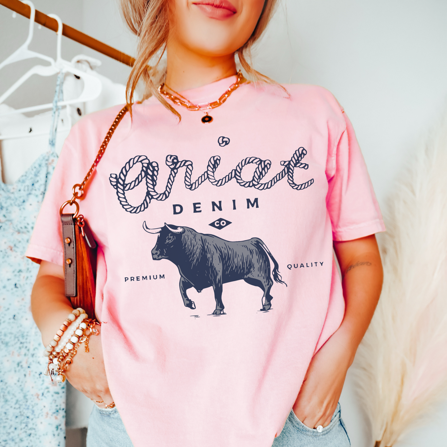 Western Denim Tee