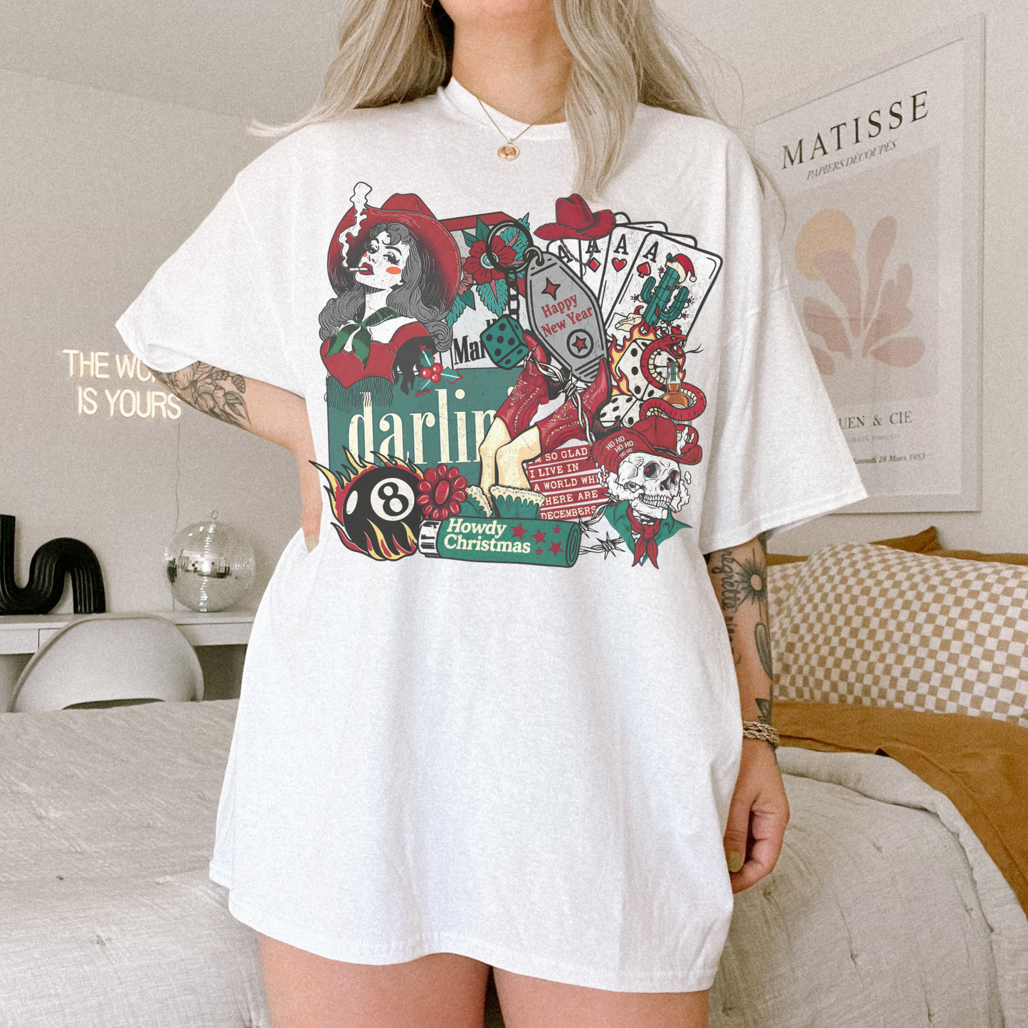 Cowgirl Christmas Collage Shirt