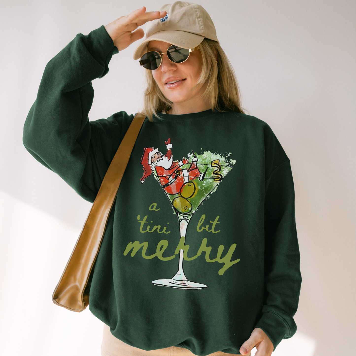A 'Tini Bit Merry Sweatshirt