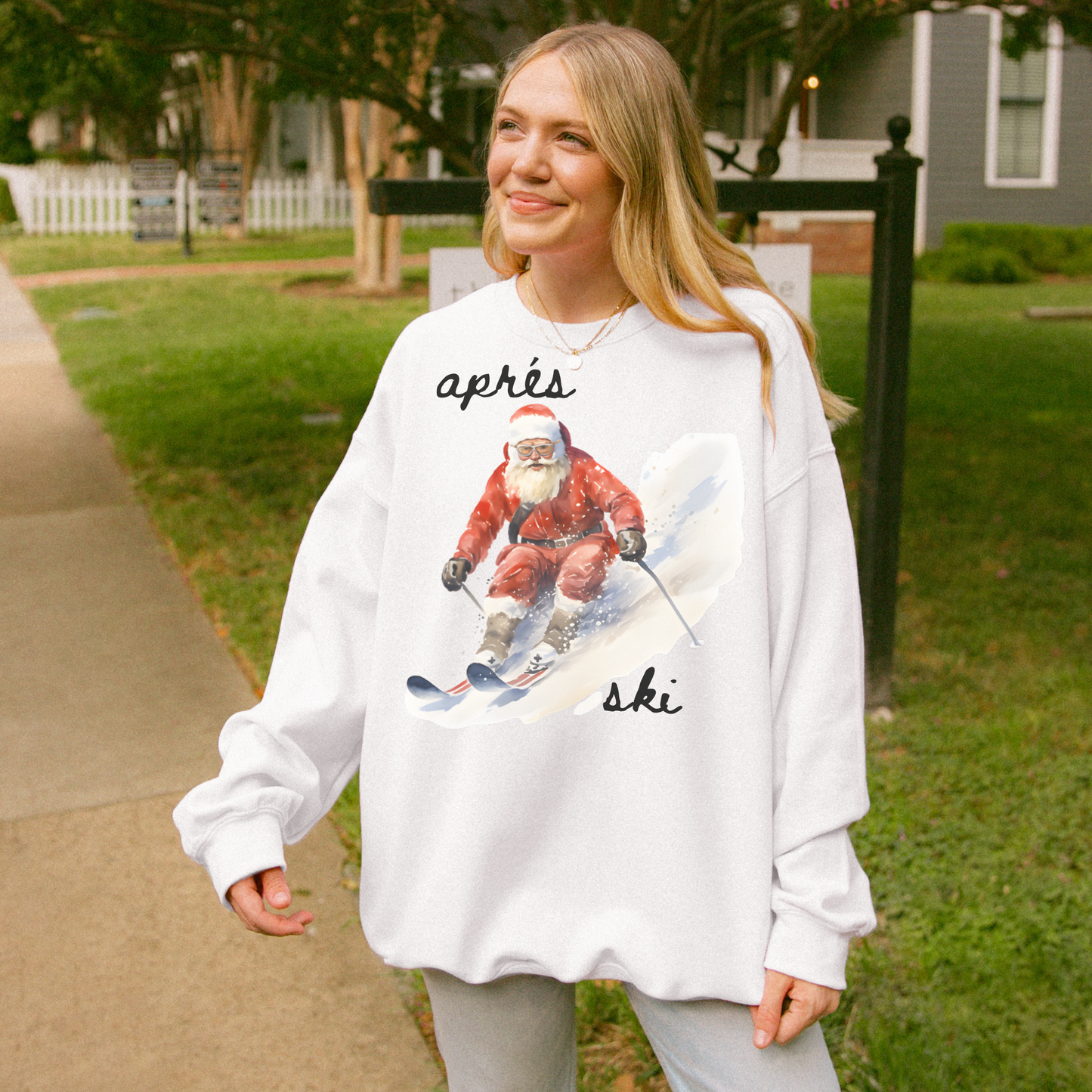 Apres Ski Santa Sweatshirt