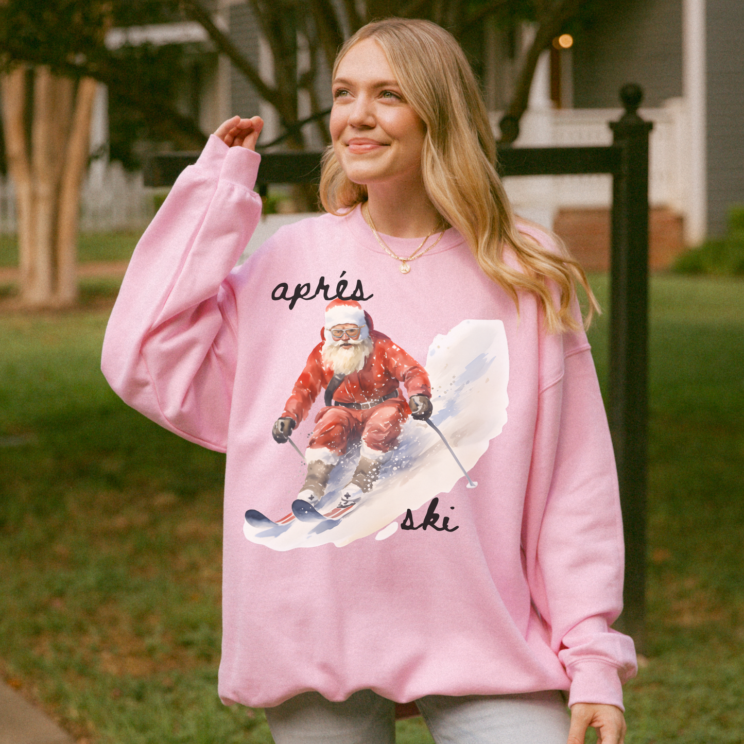 Apres Ski Santa Sweatshirt