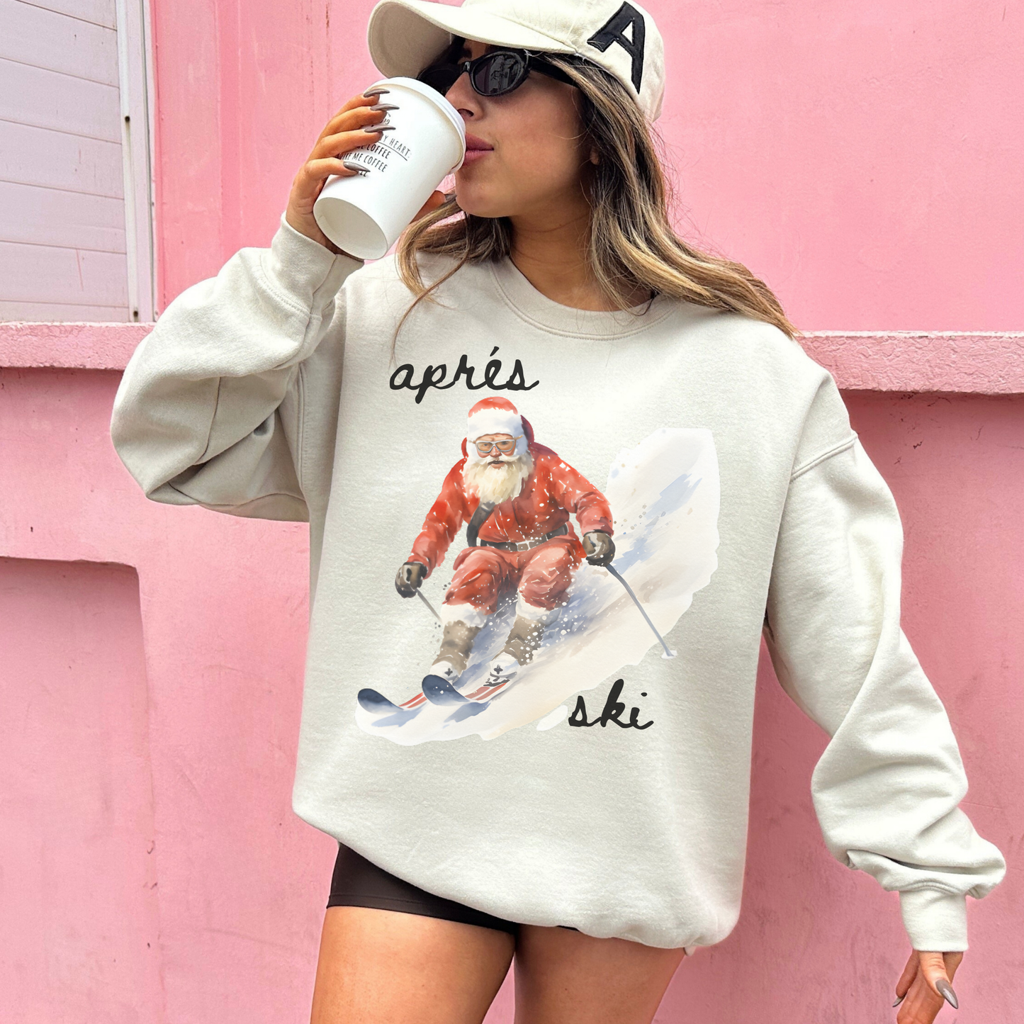 Apres Ski Santa Sweatshirt