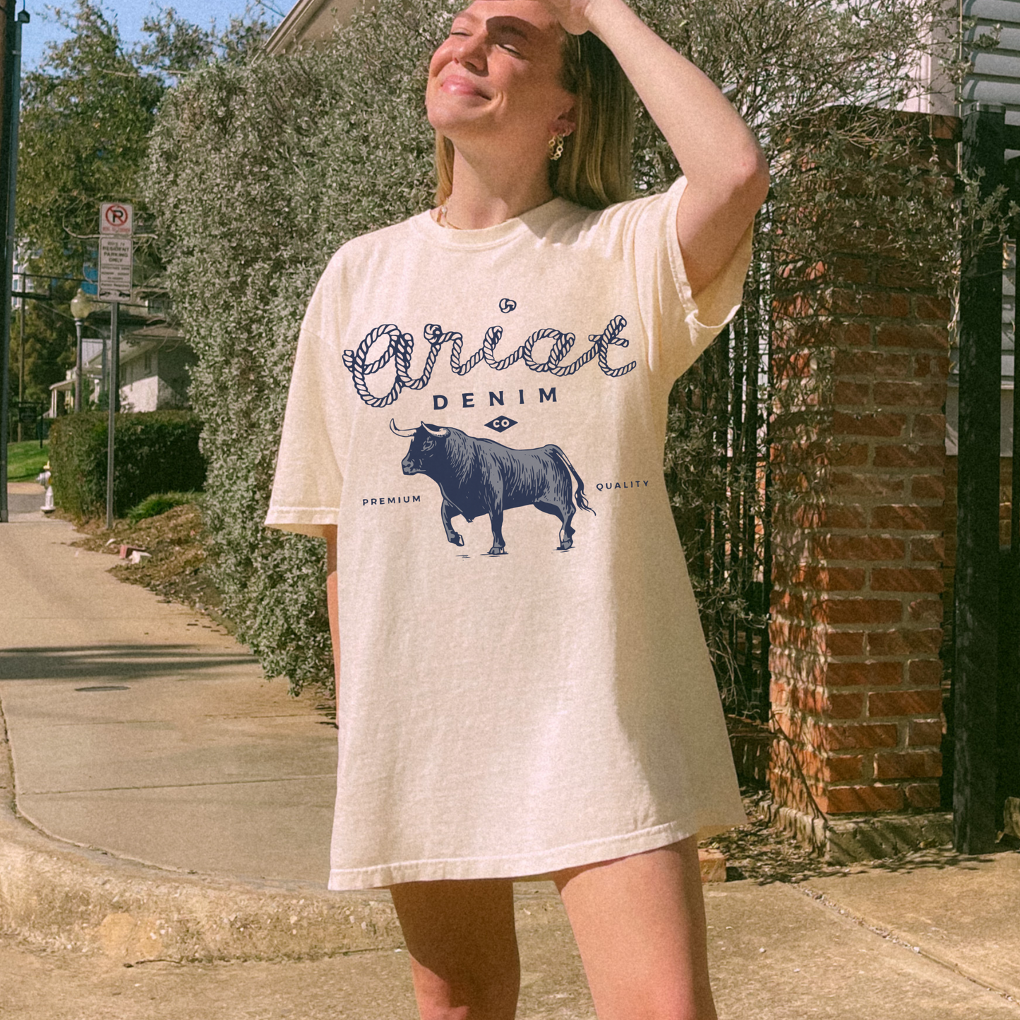 Western Denim Tee