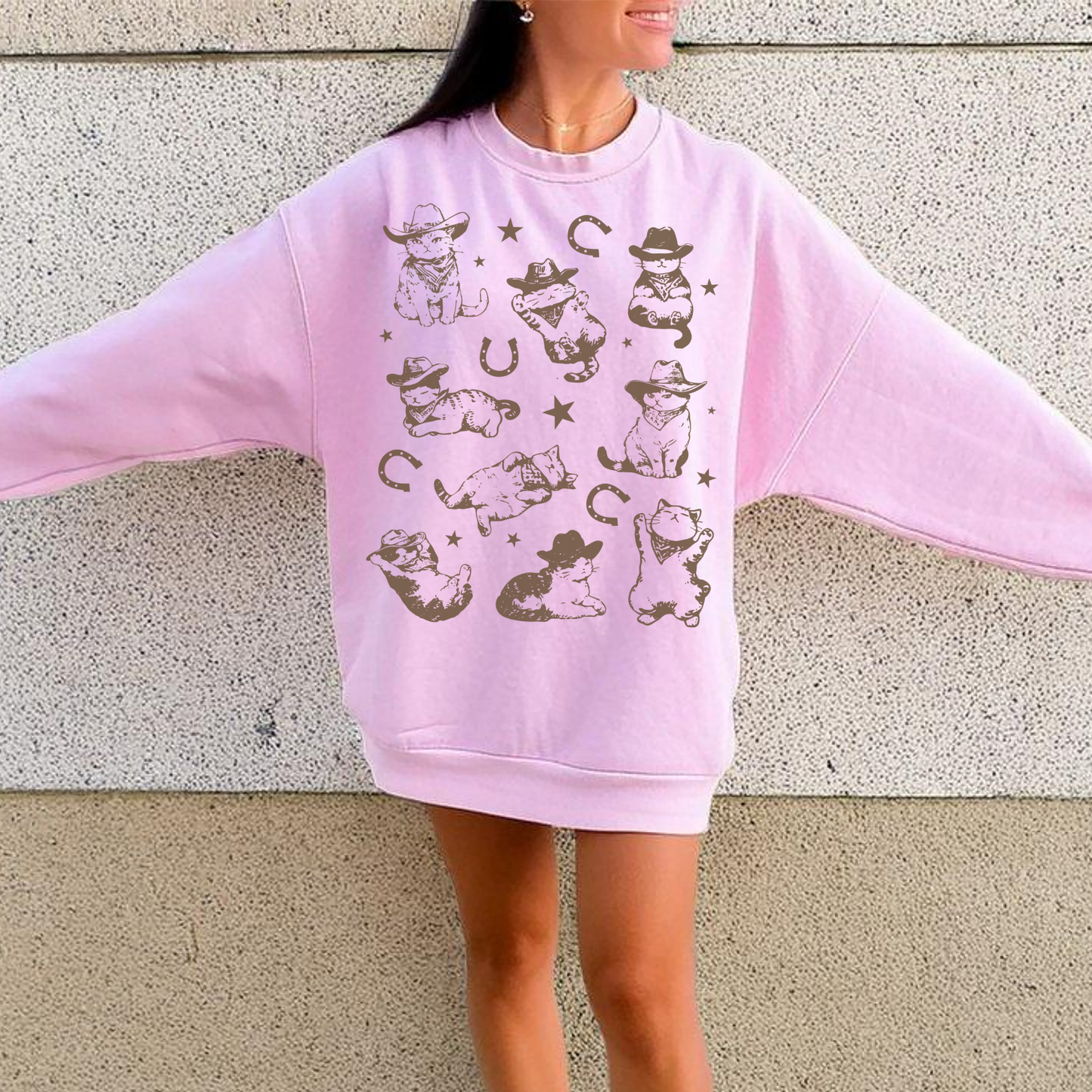 Western Cowboy Cat Sweatshirt