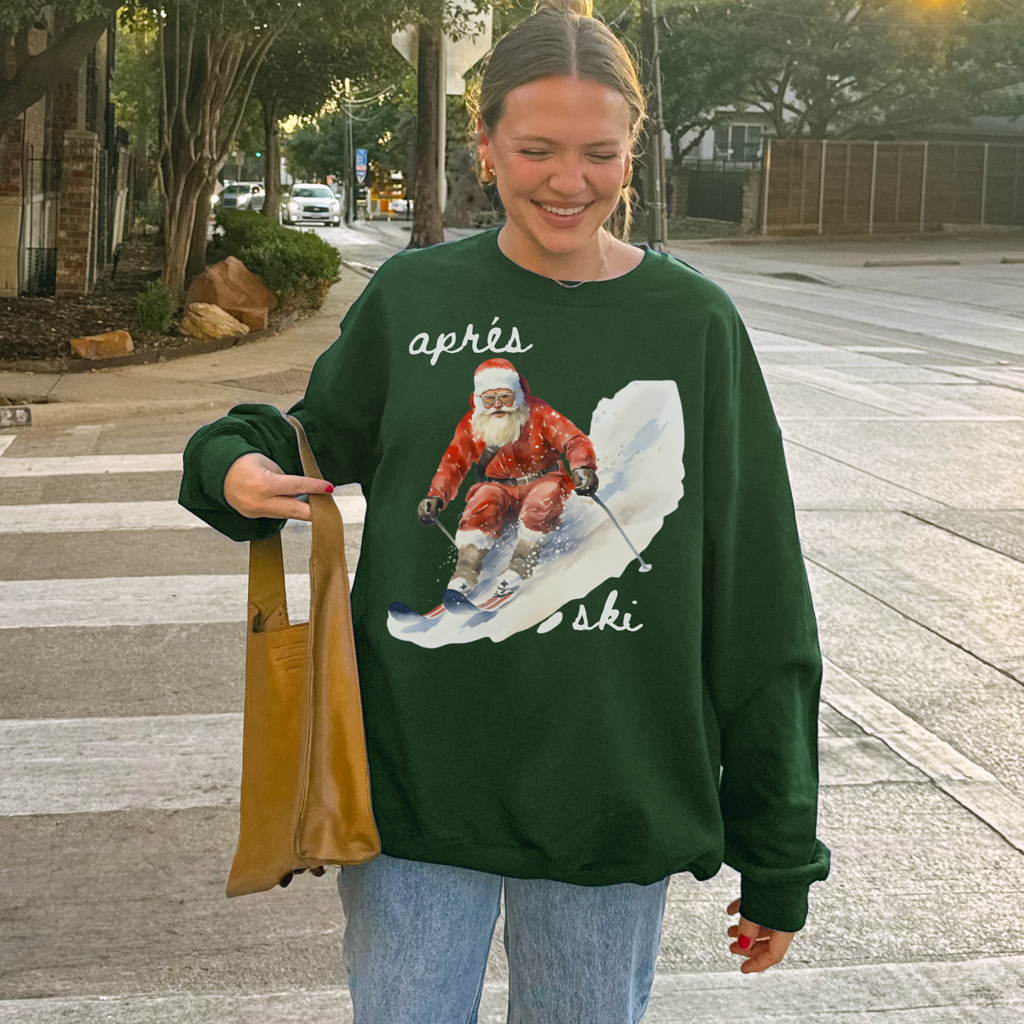 Apres Ski Santa Sweatshirt