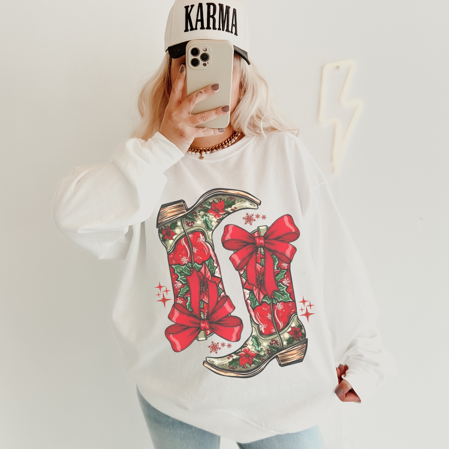 Cowgirl Christmas Sweatshirt