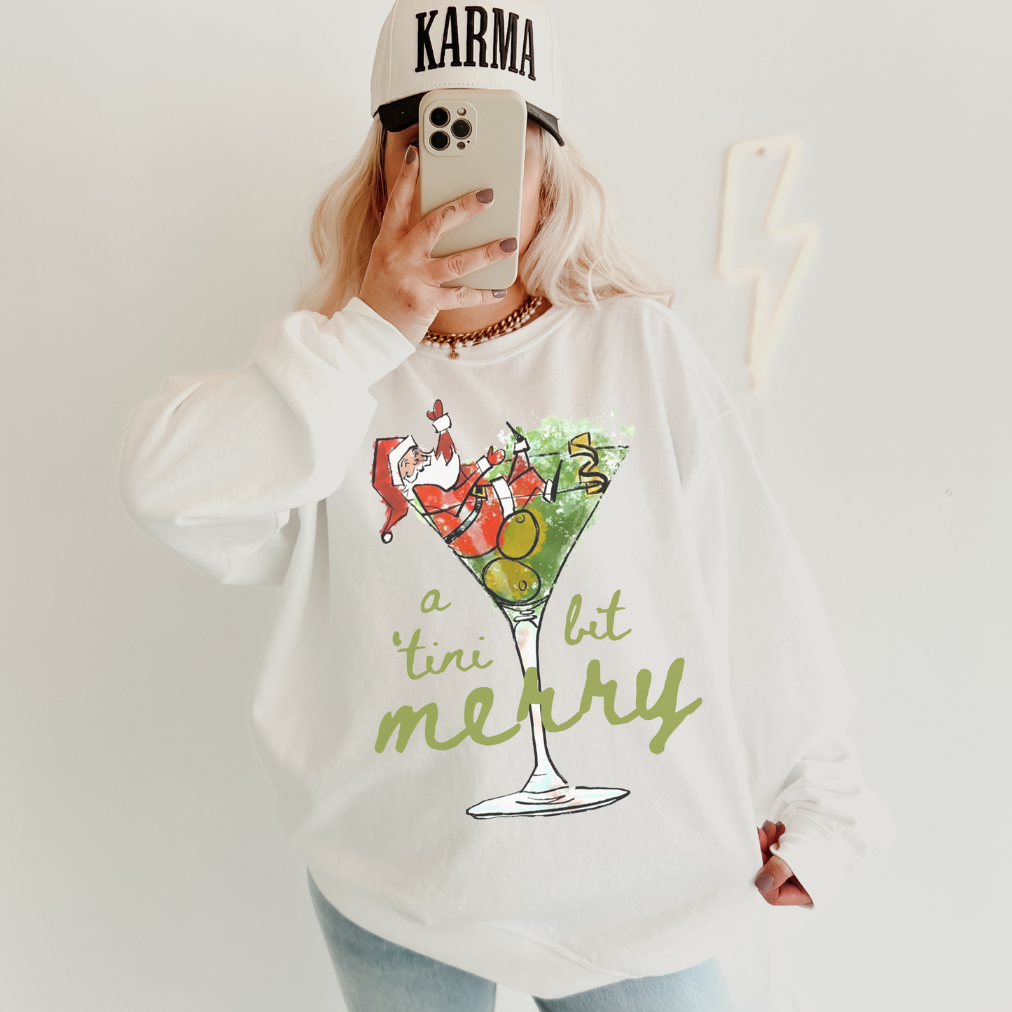 A 'Tini Bit Merry Sweatshirt