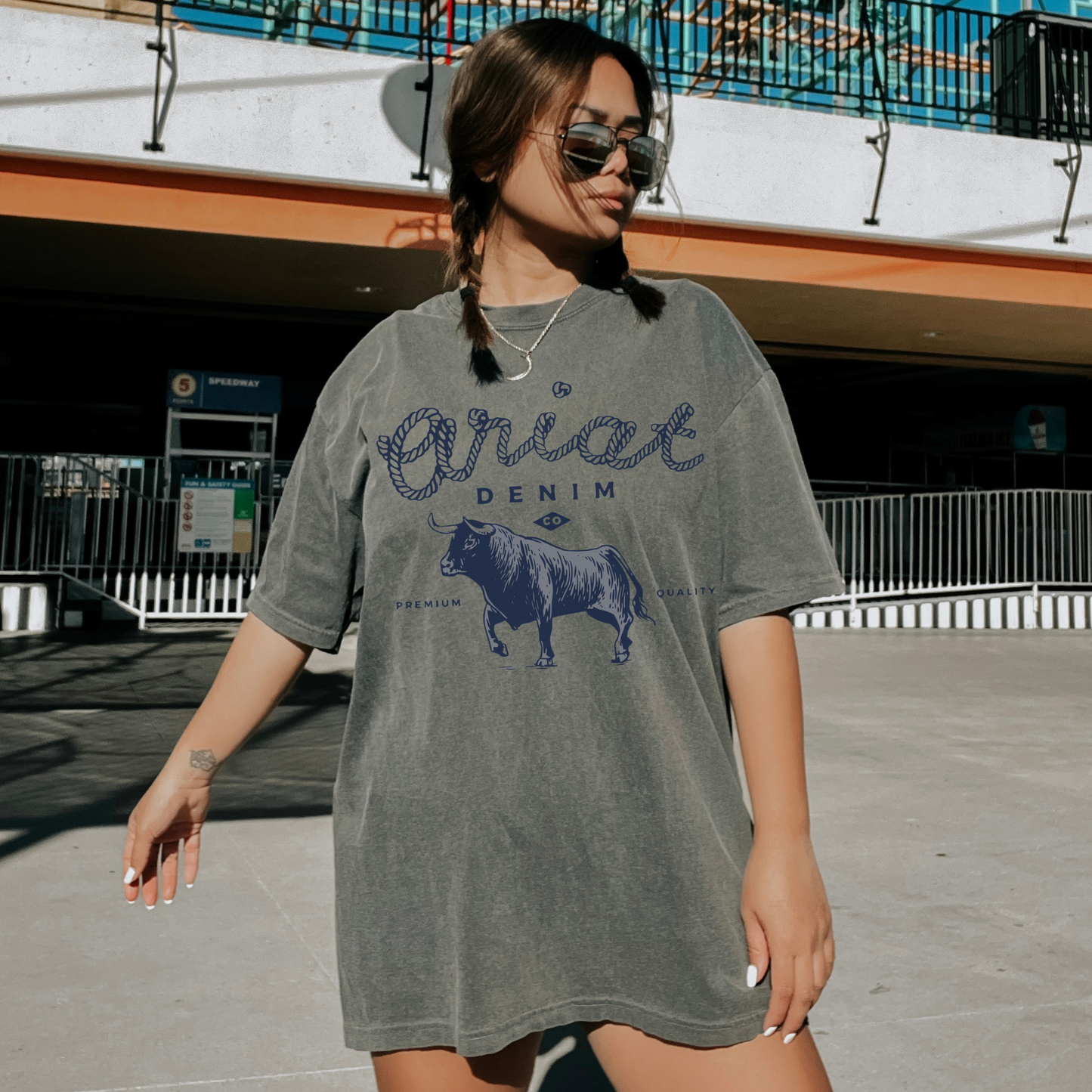 Western Denim Tee