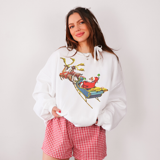 Vintage Santa's Sleigh Sweatshirt