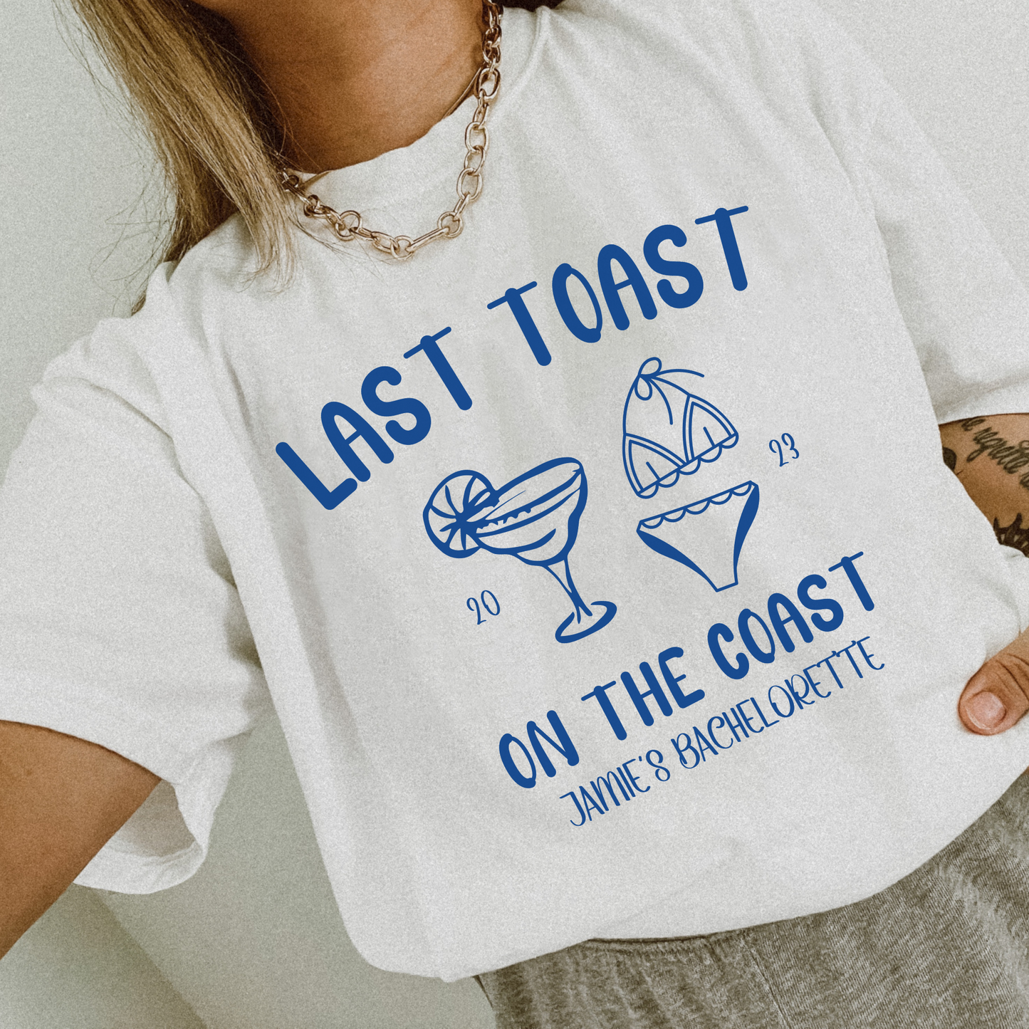 Custom "Last Toast" Bachelorette Tees