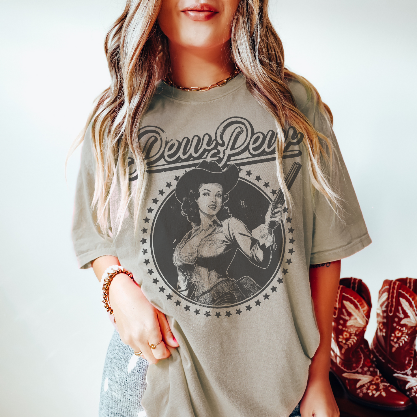 Retro Cowgirl Tee