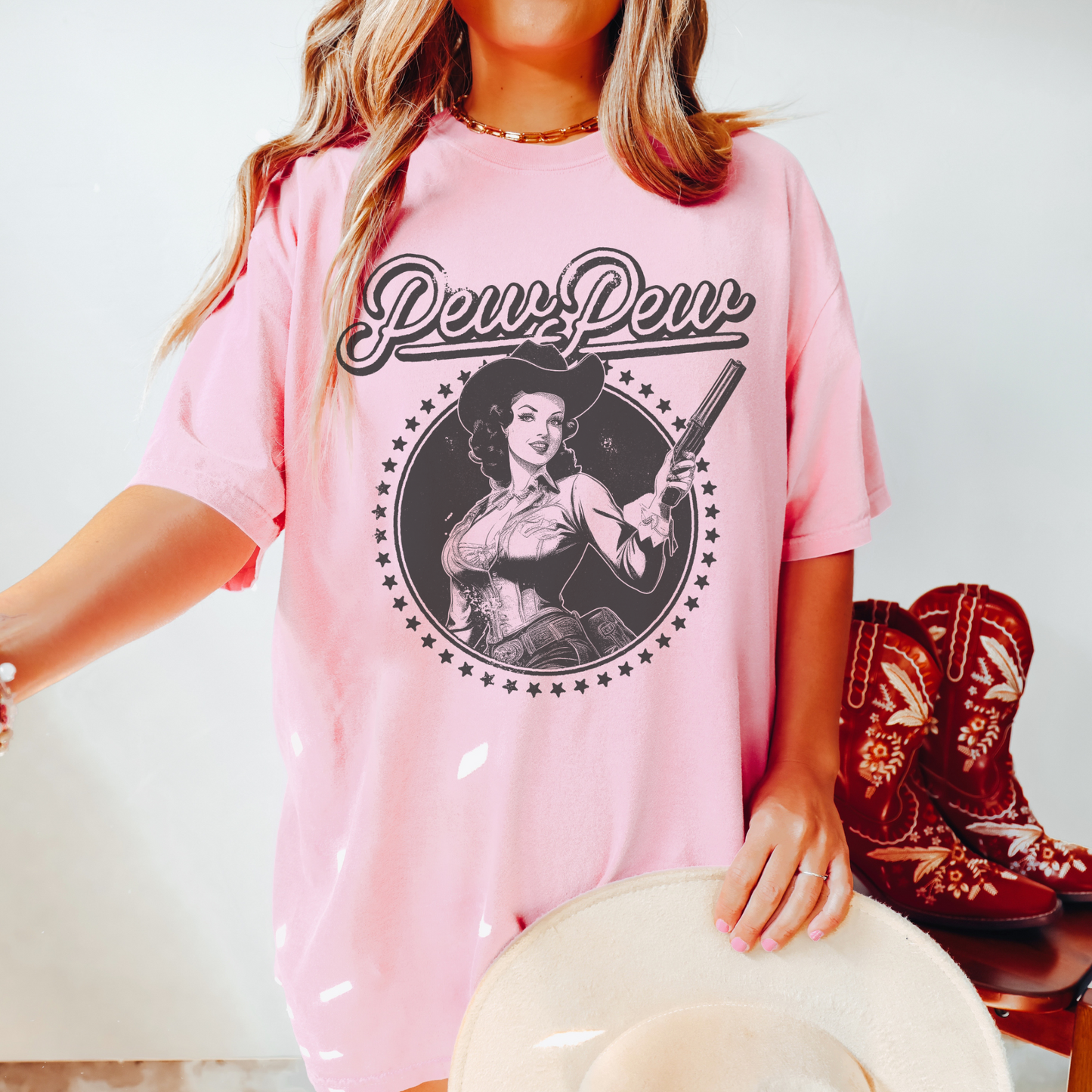 Retro Cowgirl Tee