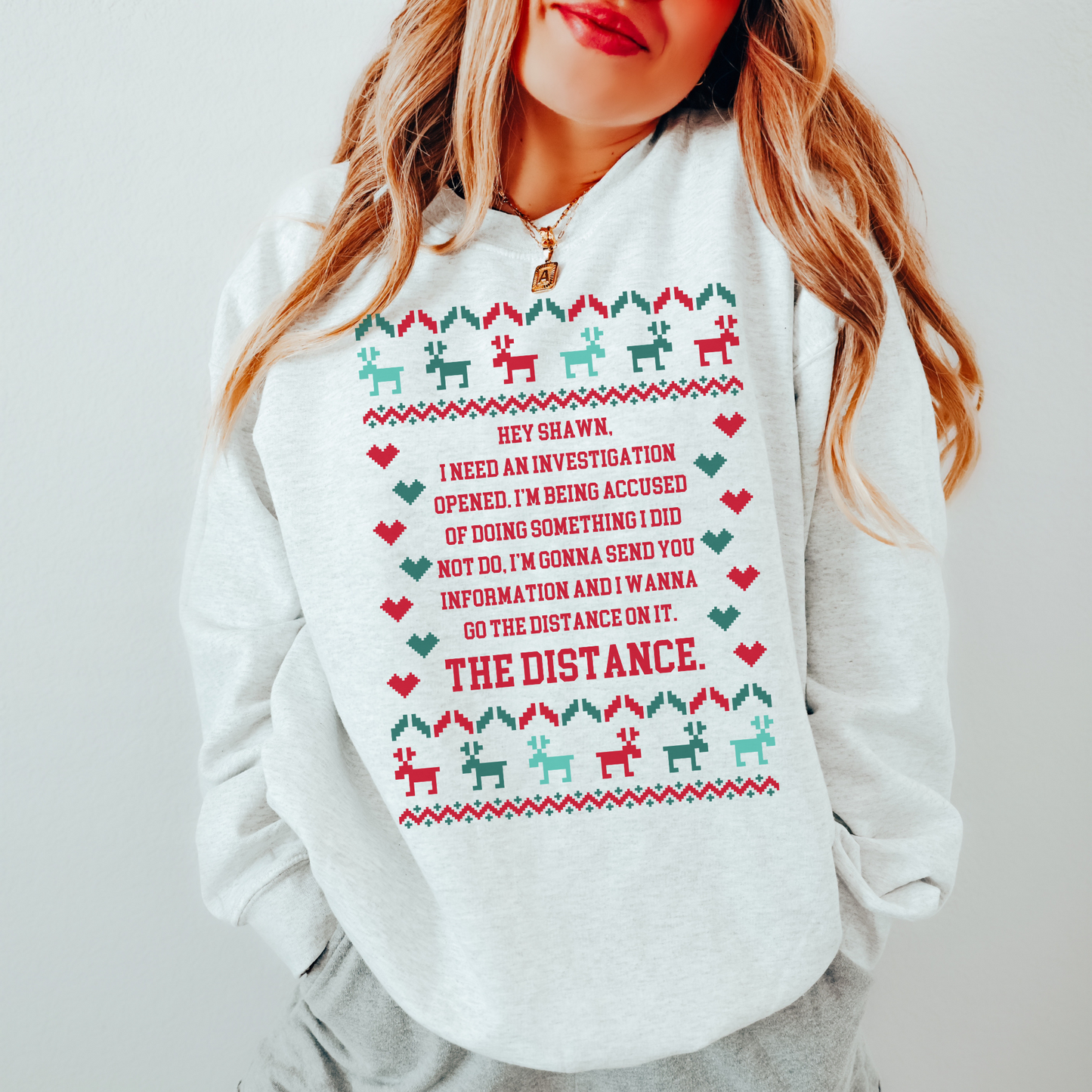 Lisa Barlow "The Distance" Ugly Christmas Sweater