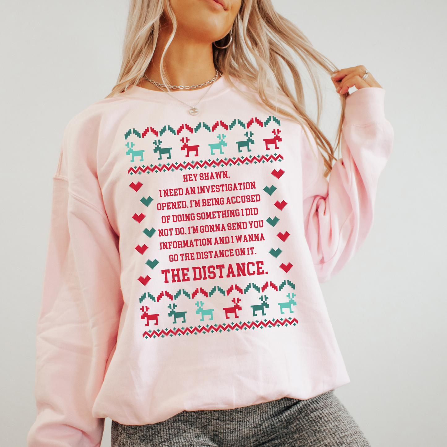 Lisa Barlow "The Distance" Ugly Christmas Sweater