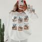Western Cowboy Postage Stamp Sweatshirt