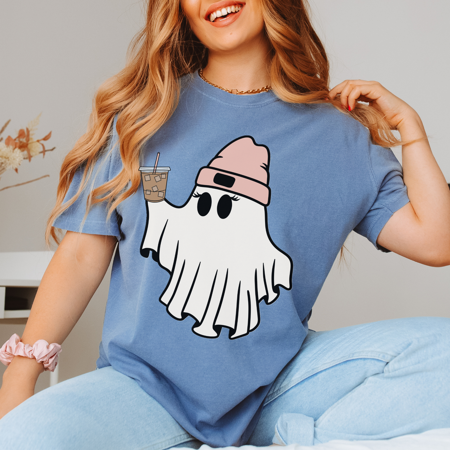 Ghost With Coffee Tee