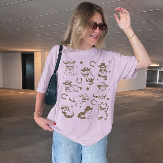 Western Cowboy Cat Shirt