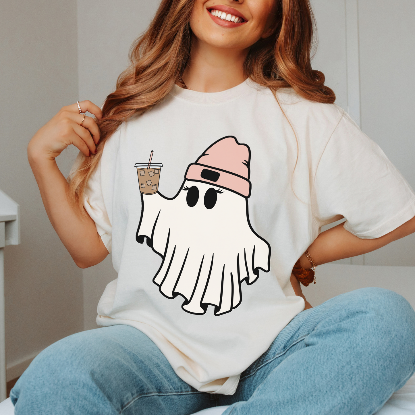 Ghost With Coffee Tee
