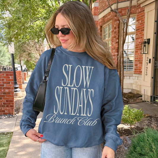 Slow Sundays Brunch Club Sweatshirt