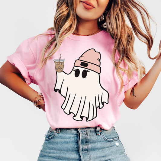 Ghost With Coffee Tee