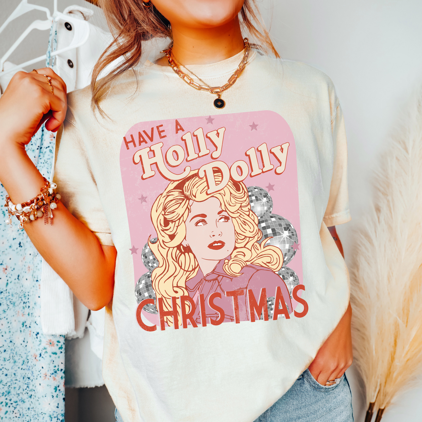 Holly Christmas Disco Tee