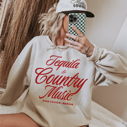 Tequila and Country Music Sweatshirt