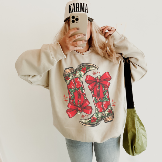 Cowgirl Christmas Sweatshirt