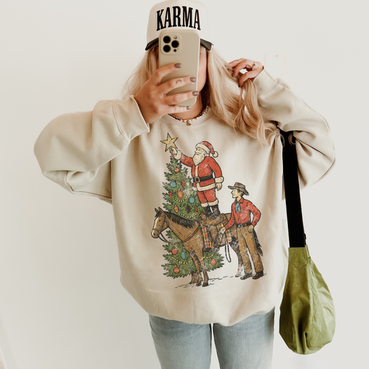 Cowboy Christmas Sweatshirt