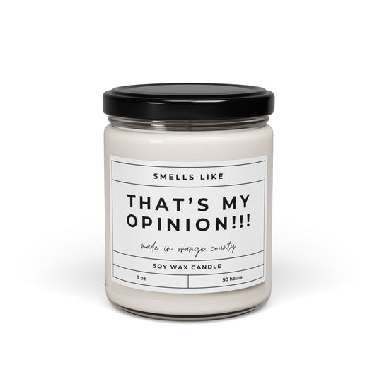 RHOC That's My Opinion Candle