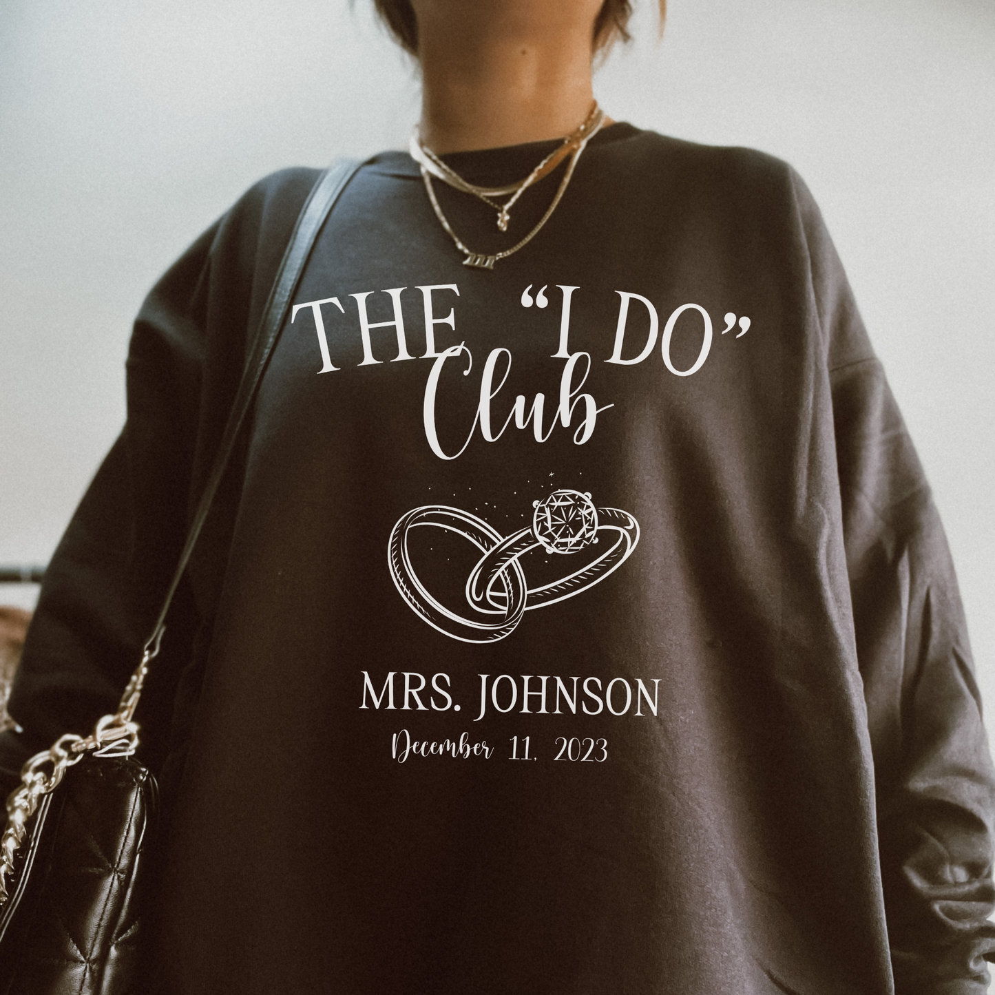 Custom "I Do Club" Last Name Crewneck