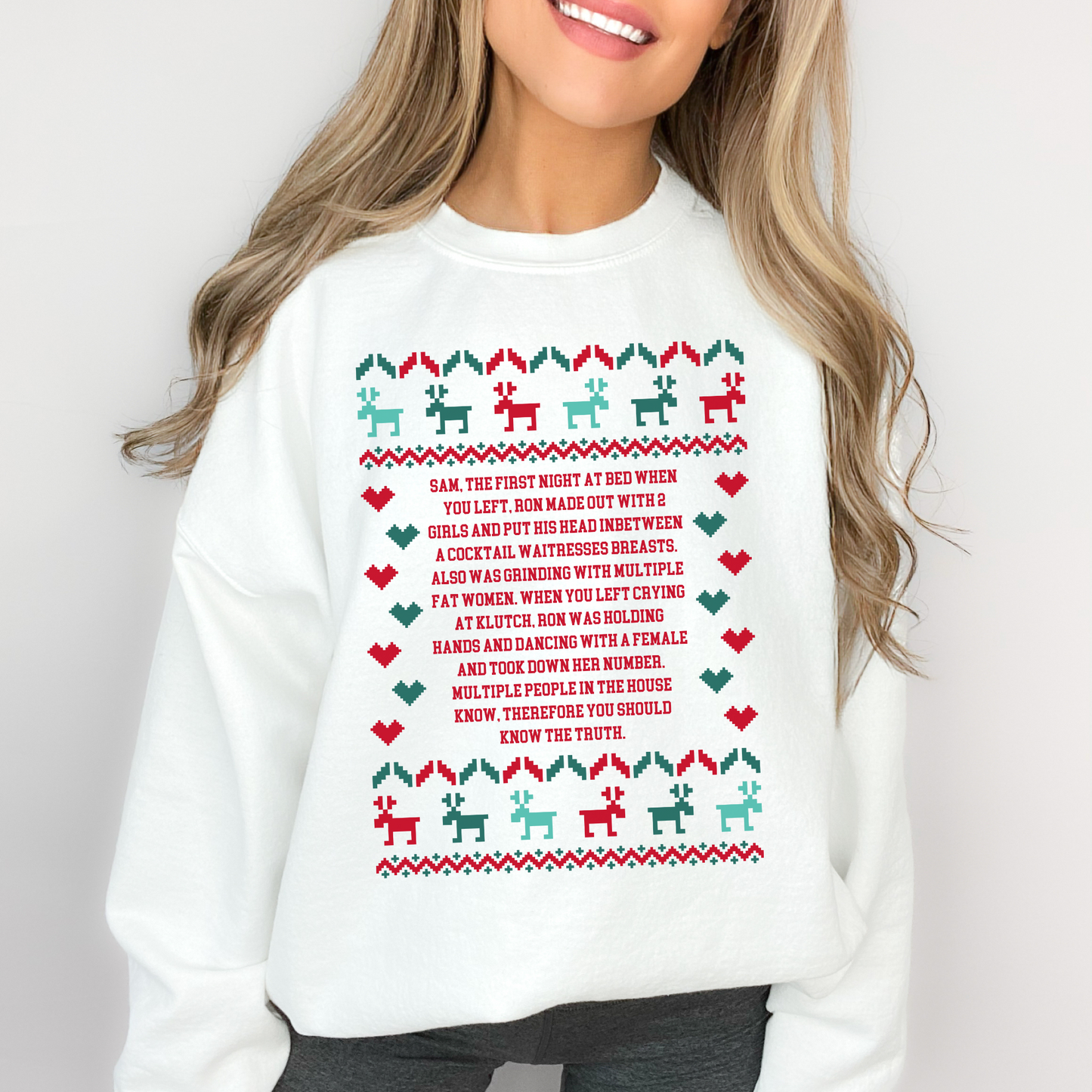 THE NOTE Ugly Christmas Sweater