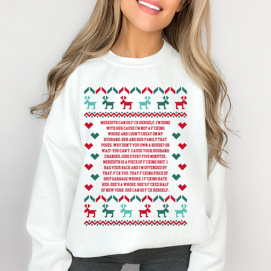 Lisa's Hot Mic Moment Ugly Christmas Sweater