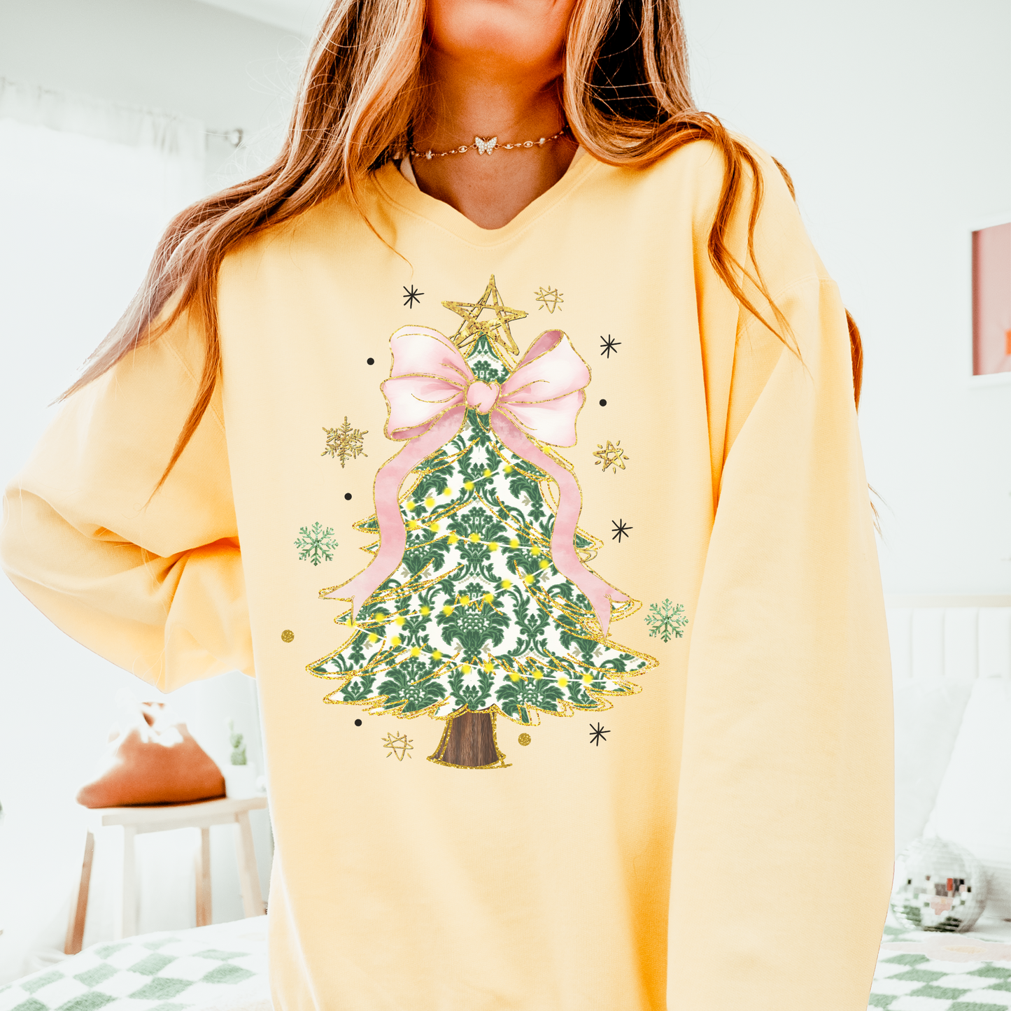 Preppy Chinoiserie Christmas Crewneck