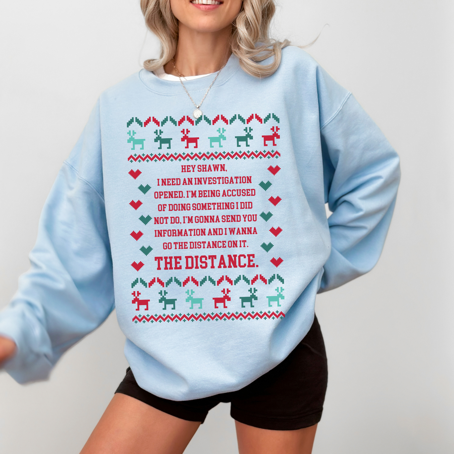 Lisa Barlow "The Distance" Ugly Christmas Sweater