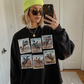Western Cowboy Postage Stamp Sweatshirt