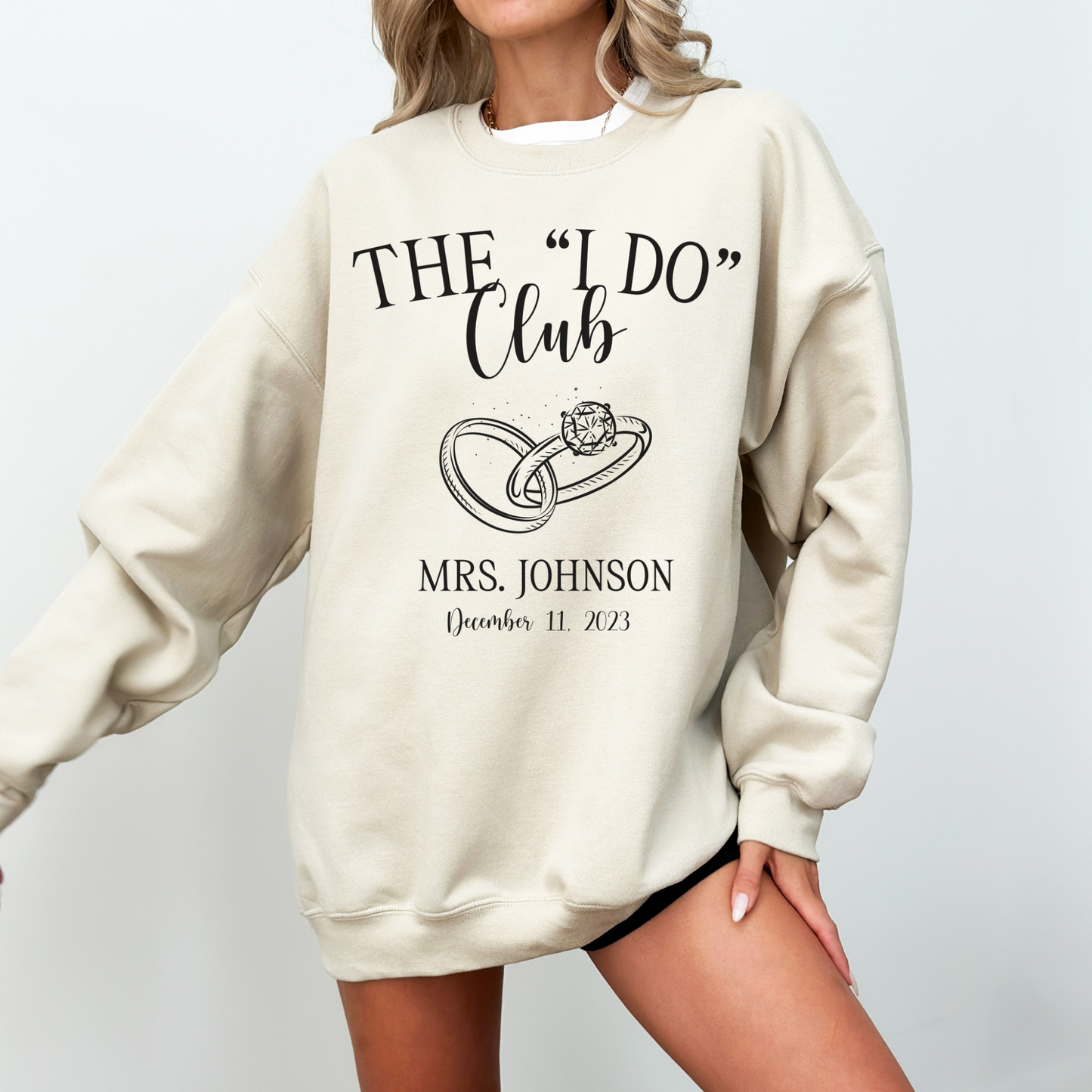 Custom "I Do Club" Last Name Crewneck