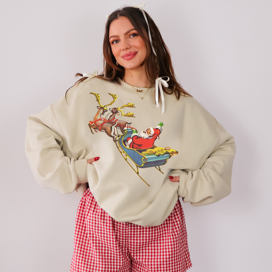 Vintage Santa's Sleigh Sweatshirt