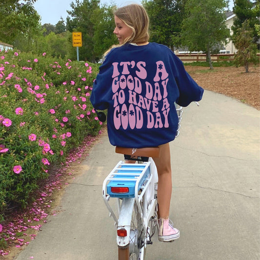 Retro Positive Quote Sweatshirt