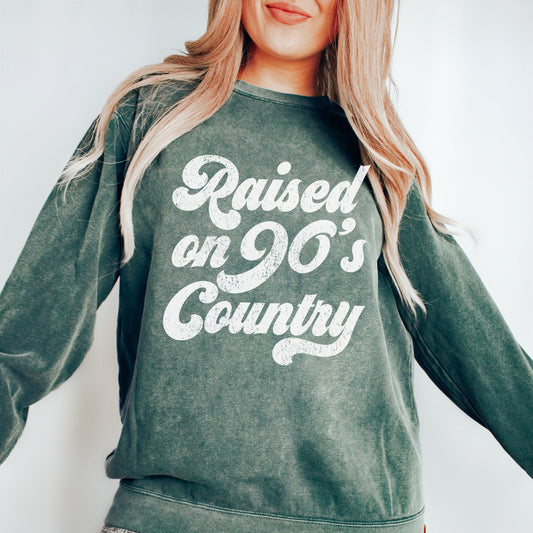 Comfort Colors Raised On 90s Country Sweatshirt